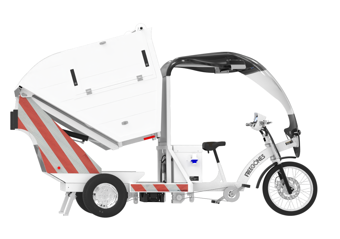 Location Clovis de vélo cargo avec benne à déchets