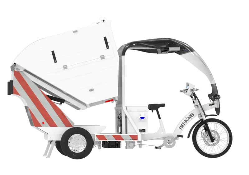 Location Clovis de vélo cargo avec benne à déchets
