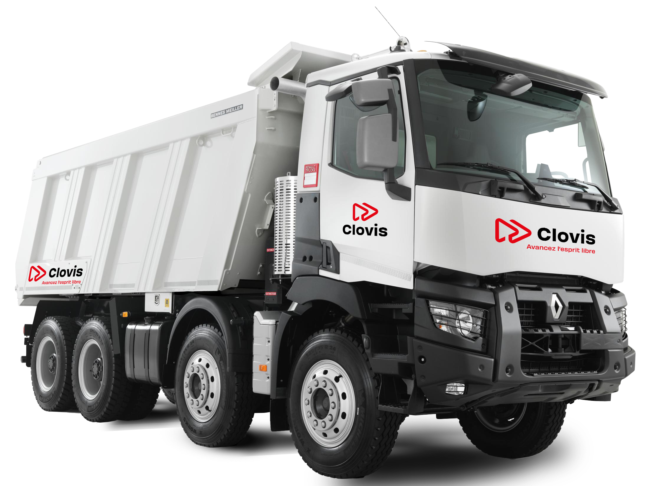 Location Clovis de poids lourd benne
